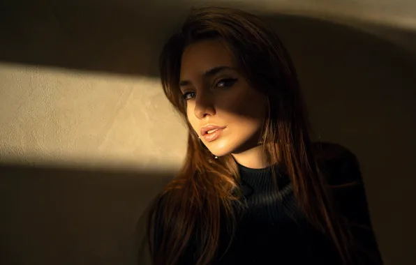 Look, girl, light, Pauline, Maxim Gontarev