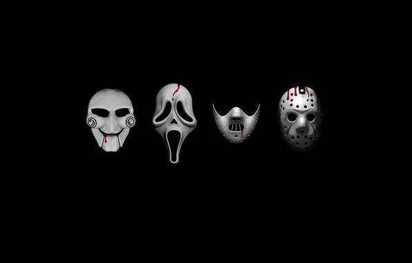 Movies, mask, Silence, horror, Saw, horror, Scream, Friday_the_13th