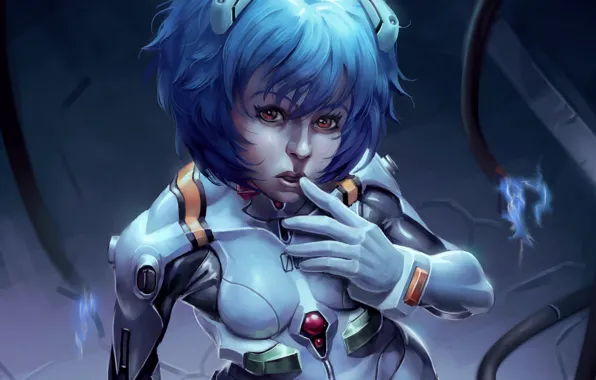 Look, girl, Evangelion, Rei Ayanami, Evangelion