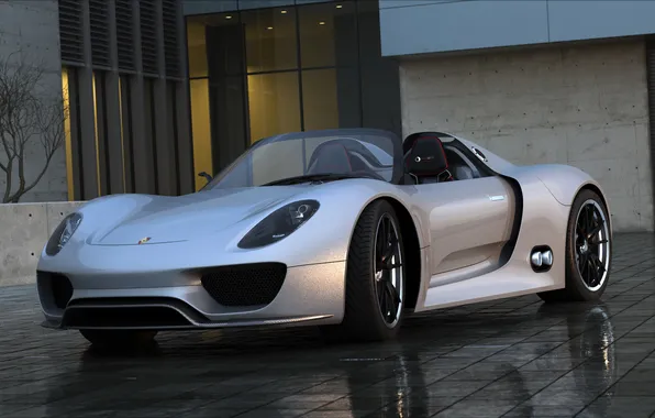 Porsche, 918, render