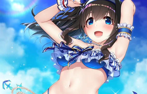 The sky, girl, art, IdolM@ster