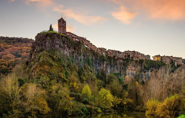 Painting - Castellfollit de la Roca, Catalonia