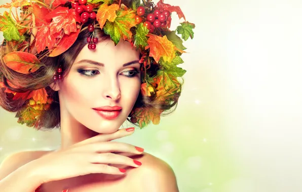 Look, girl, face, model, hair, portrait, makeup, brunette