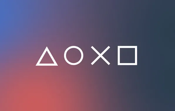 Pink, Blue, Gray, Minimalism, Play Station