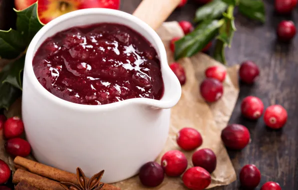 Carnation, jam, cranberry