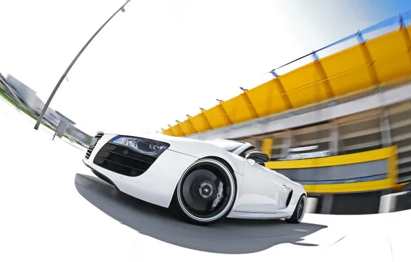 Picture auto, Audi, Audi R8, in motion, Spyder