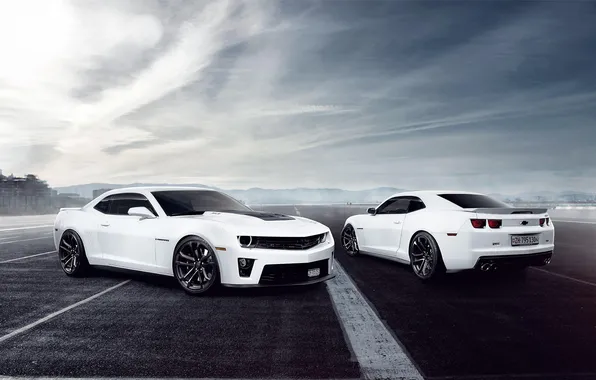 Picture white, Chevrolet, Camaro, white, Chevrolet, muscle car, muscle car, Camaro