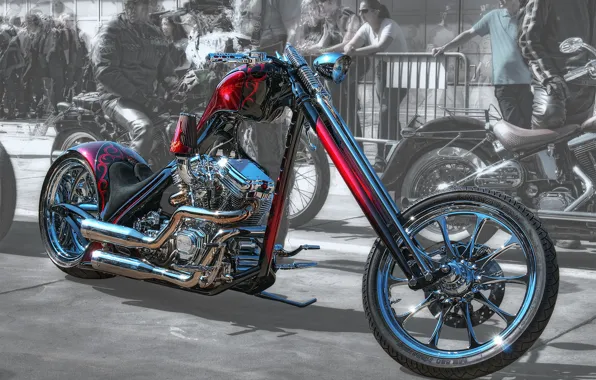 Picture design, HDR, motorcycle, form, bike, chopper