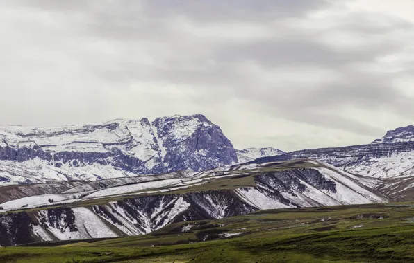 Freedom, snow, landscape, mountains, travel, panorama