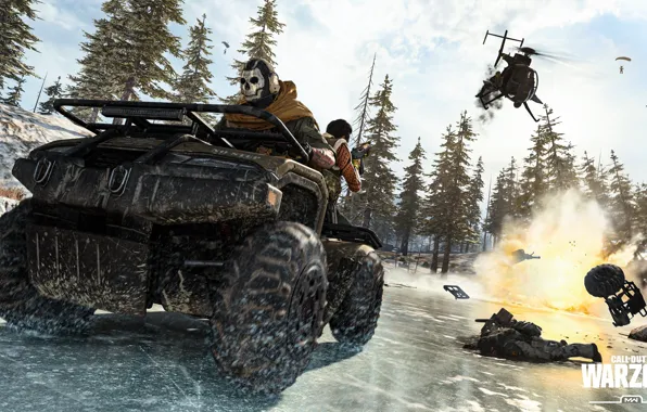 Forest, chase, soldiers, Call of Duty, Rover, Call of Duty: Warzone
