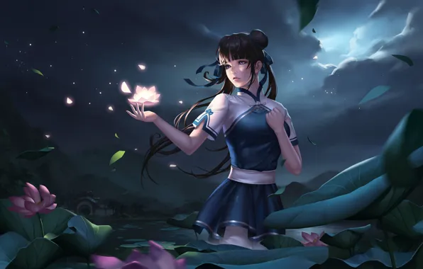 Girl, fantasy, style, art, Illustration, Character, kongjian bo