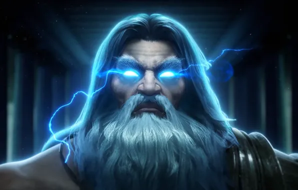 Picture lightning, Zeus, zeus, the God of thunder, god of thunder, smite, the Thunderer