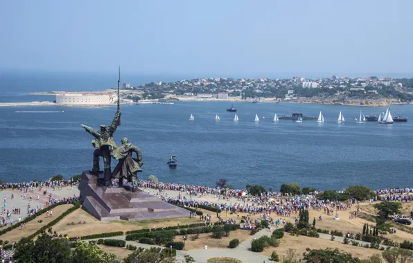 Sea, the city, Black, Hero, Sevastopol, Navy day