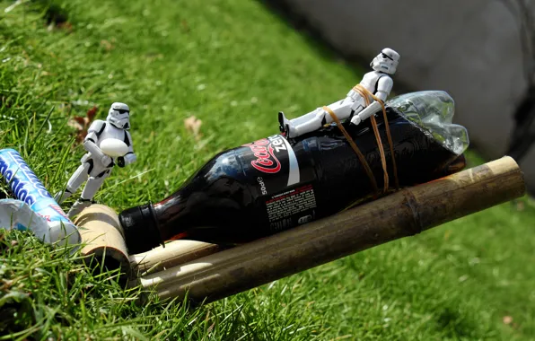 Picture Star wars, Coca cola, mentos, STORMTROOPERS