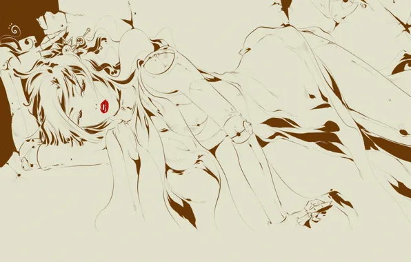 Girl, vector, Robot