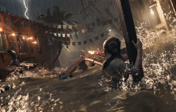 Water, Tomb Raider, Lara Croft, Shadow of the Tomb Raider