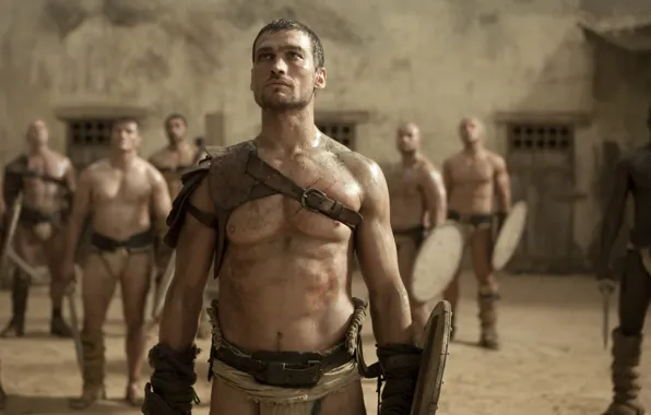 Picture warrior, Gladiator, Spartacus, spartacus, sand and blood