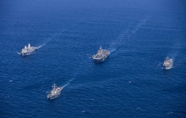 The ocean, ship, army, Navy