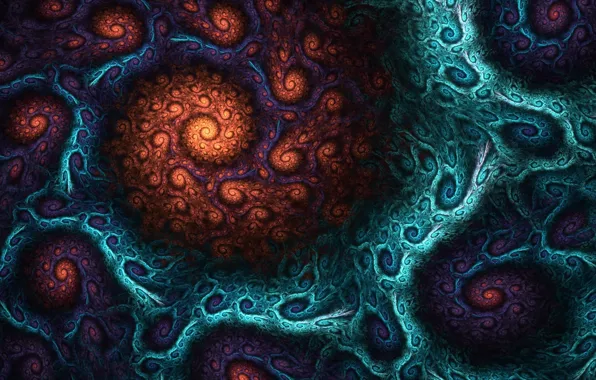 Picture pattern, twirl, fractal