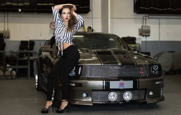 Picture face, model, figure, car, Anna