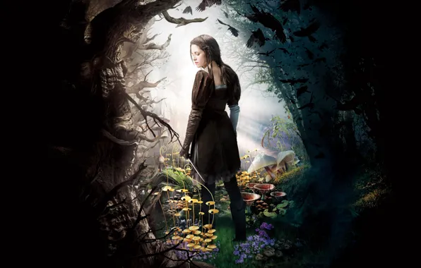 Picture fantasy, Kristen Stewart, Kristen Stewart, poster, Snow white, Snow White and the Huntsman, Snow white …