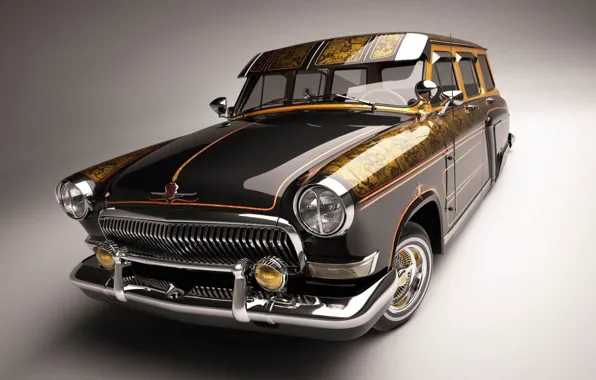 Wallpaper car, tuning, volga, gas 21 for mobile and desktop, section ...