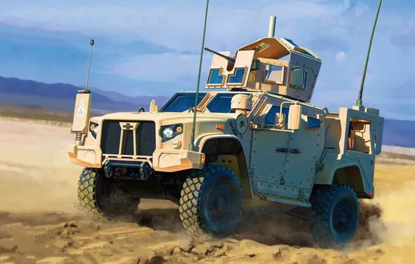 USA, armored car, US Army, Tan Nu, JLTV M1278 Heavy Guns Carrier JLTV-GP, Joint Light …
