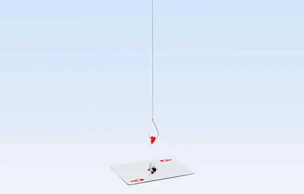 Heart, map, hook