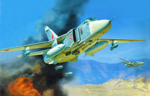 Picture figure, art, Su - 24M