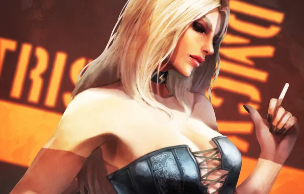 Girl, the demon, blonde, Devil May Cry, demon hunter, capcom, dmc 5, trish