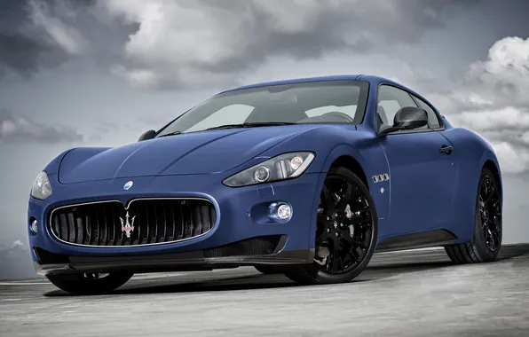 The sky, clouds, blue, supercar, maserati, Maserati, the front, limited edition