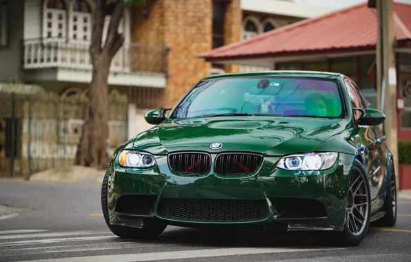 BMW, Green, E90, Sight