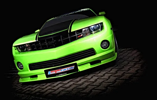 Picture green, green, tuning, Chevrolet, Camaro, Chevrolet, tuning, Camaro