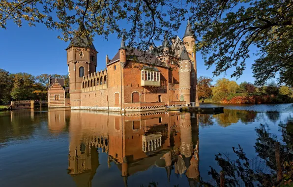 Picture castle, Netherlands, Holland, Heeswijk castle