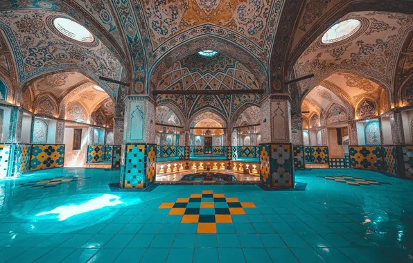 Iran, Bath Of The Sultan Amir Ahmad, Kashan