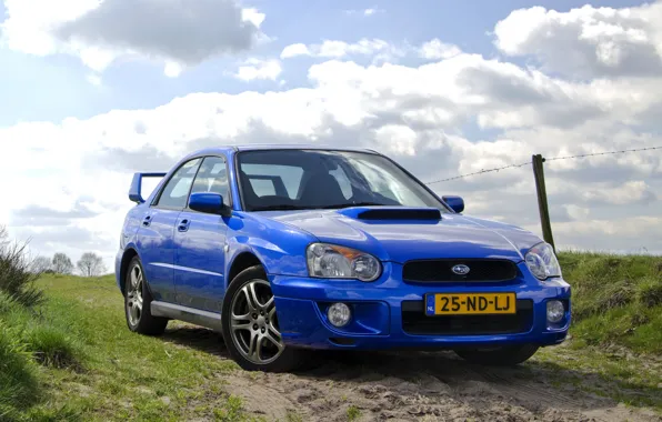 Subaru, Impreza, WRX, blue