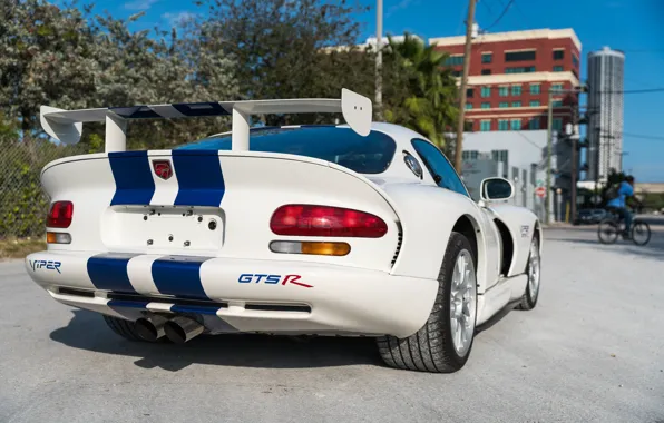 Exhaust, Dodge Viper, Sportcar, Back, Sports car, GTSR