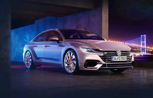 Rendering, Auto, Volkswagen, Machine, Silver, R-Line, Transport & Vehicles, Volkswagen Arteon