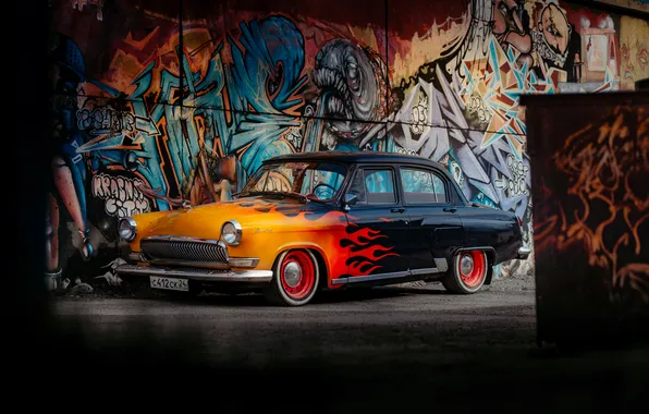 Graffiti, Volga, GAZ-21, Roman Punenko