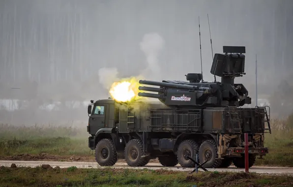 Fire, shooting, Defense, Zrpk, the Russian army, Forum «ARMY 2018», "Pantsir-S1"