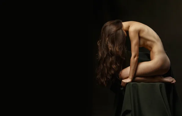 Ass, chest, sexy, pose, model, hair, naked, body