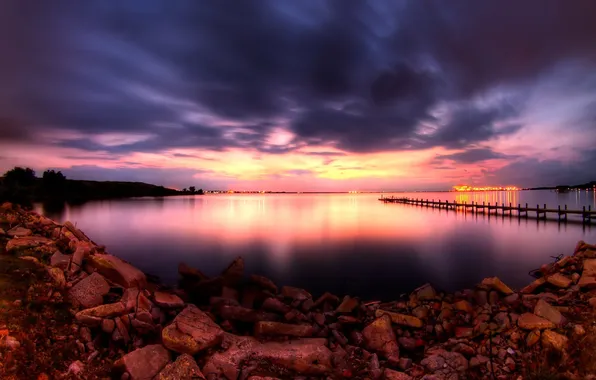 Water, landscape, stones