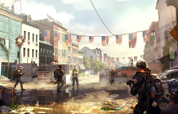 Picture war, art, ubisoft, agents, Tom Clancy's The Division 2, The Division 2