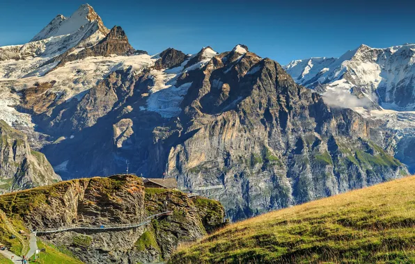 Mountains, Switzerland, Alps, Switzerland, Bernese Alps, Canton of Bern