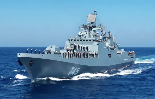 Navy, Frigate, greeting, The Mediterranean sea, &quot;Admiral Grigorovich&quot;