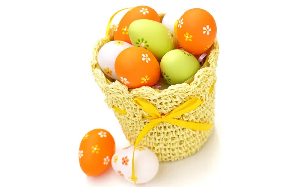 Picture paint, color, eggs, Easter, basket