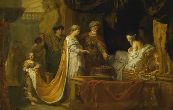 Oil, picture, mythology, Antiochus and stratonice, Gerard de Lares