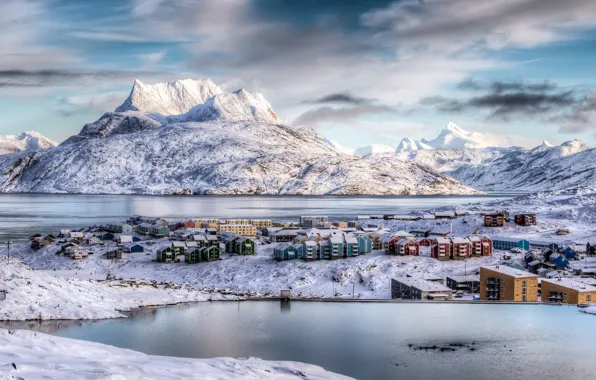 Winter Nuuk Greenland 2018 Bing Wallpaper Preview | 10wallpaper.com