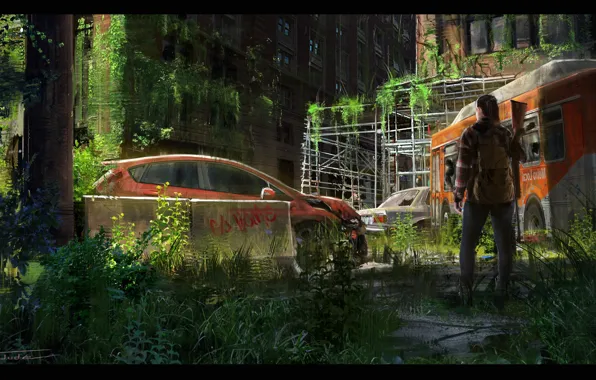 Devastation, cars, desolation, Empty Streets