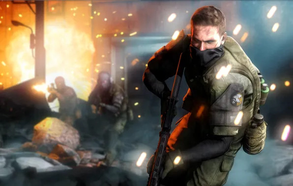 Fire, soldiers, fan art, mgs, Metal Gear Solid V: The Phantom Pain, Metal Gear Solid …